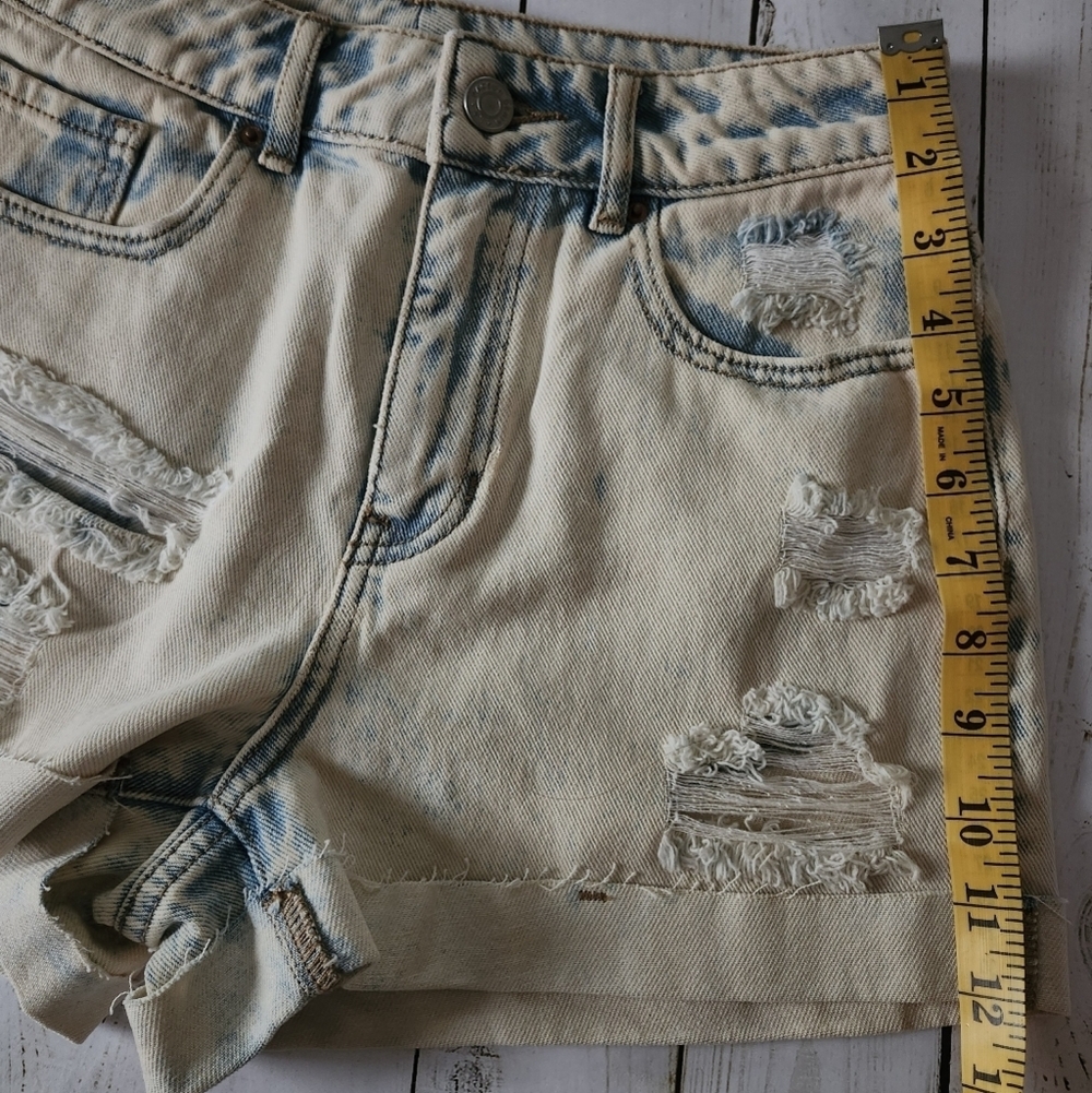 Pacsun Mom Distressed Denim  Shorts Size 25 - Picture 14 of 14